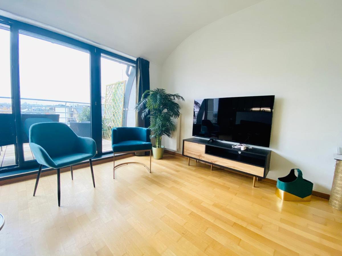 The Luxury Green Penthouse In City Center With Terrace And Free Parking Luxembourg Extérieur photo