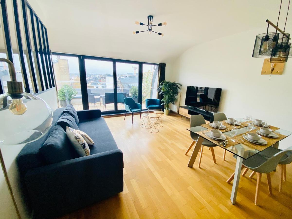 The Luxury Green Penthouse In City Center With Terrace And Free Parking Luxembourg Extérieur photo